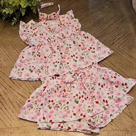 Nannette Other - Floral Skort Set Short Skirt, Headband And Top 6X